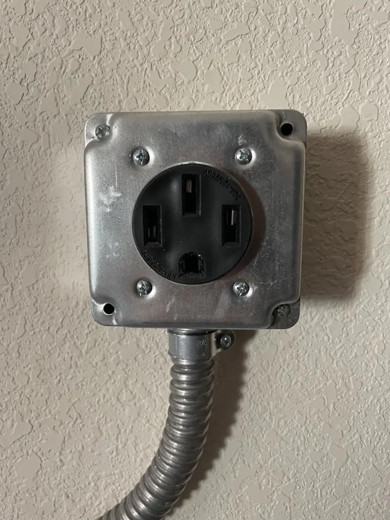 NEMA 14-50 outlet installed for Electrical Panel Upgrade in Duluth